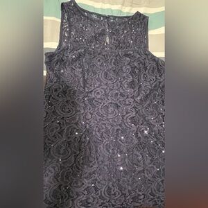 MARINA elegant evening Navy Dress